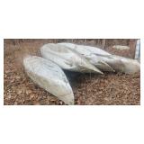 5 Aluminum Canoes