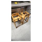 2-Wooden child high chairs