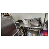 Commmercial pass thru dishwasher Gray side 42', clean 62' L-shape