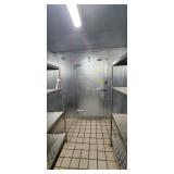 Carroll Coolers 7 1/2' x 10 1/2' walk in with attached 7 1/2' x 5' walk in freezer, Bohn condensers 