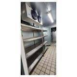 Carroll Coolers 7 1/2' x 10 1/2' walk in with attached 7 1/2' x 5' walk in freezer, Bohn condensers 