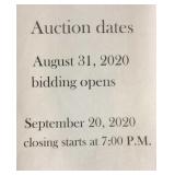 Auction dates