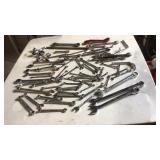 Miscellaneous open end /box end wrenches. *