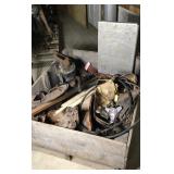 Crate of misc auto parts