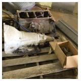 Transmission and engine block