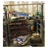 Heavy metal rack on castors