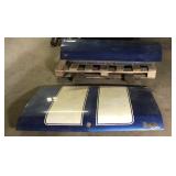 Chevelle hood and 2 doors * blue with red