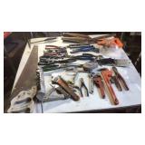 Misc. hand tools * crescent wrenches * plyers *