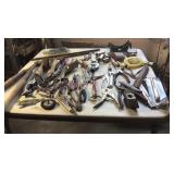 Misc. hand tools * plyers * wire brushes * oil