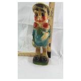 chalk pinocchio figurine