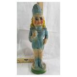 Chalk Majorette marching band leader girl figurine