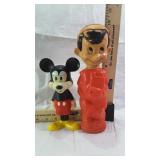 Plastic Disney Pinocchio and Mickey Mouse toy
