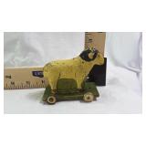 Cardboard pull sheep toy