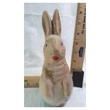 Paper mache like rabbit figurine