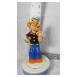 Ceramic Popeye character music box