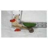 Rolling duck with wagon on the back toy