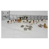 Lot of various tiny farm animal items