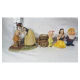 Lot of 4 Walt Disney "Snow White" figurines