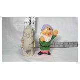 Lot of 2 Walt Disney seven dwarfs figurines