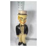 Chalk ventriloquist dummy figurine