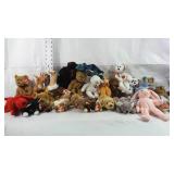 25 various TY Beanie Babies unsearched