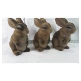 Lot of 3 bunny coin banks