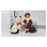 2 Cast irons figurines