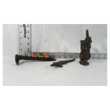 3 Cast iron figurines