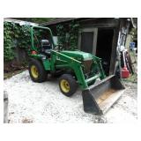 john deere loader tractor/mower 
