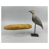 Hand Carved Corn & Shorebird