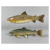 2 Tom Christenson Fish Spearing Decoys