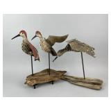 3 Tin Shorebirds