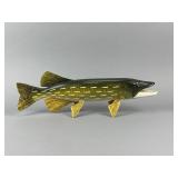 Carl Christiansen Hand Carved Northern Pike