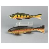 2 John Snow Fish Spearing Decoys