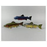 3 Tom Christenson Fish Spearing Decoys