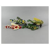 4 Tom Leagjild "Fred Gibbon" Frog Decoys