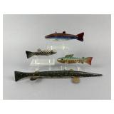 4 Fish Spearing Decoys