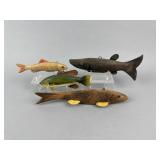 4 Fish Spearing Decoys