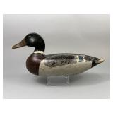 Leonard "Red" Doren Mallard Drake Duck Decoy