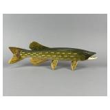 Carl Christiansen Hand Carved Northern Pike