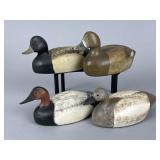 4 Lester Beattie Miniature Decoys