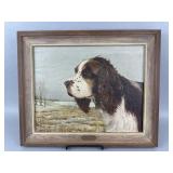 Rare Warren Dettmann Dog Painting