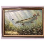 Virg Beck Muskellunge Painting