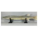 Giant George Aho Hand Carved Muskie