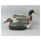 Heck Whittington Pr. of Mallard Duck Decoys