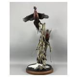 Rare Frank DiVita Rooster Pheasant Bronze Sculptur