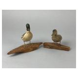 2 James Lapham Miniature Decoys