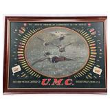 Exceptionally Rare U.M.C. Die-Cut Bullet Board