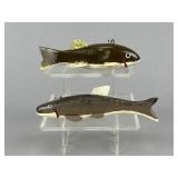 2 Butch Schramm Fish Spearing Decoys