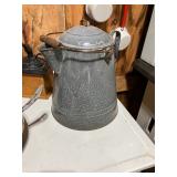 Large enamel tea kettle 